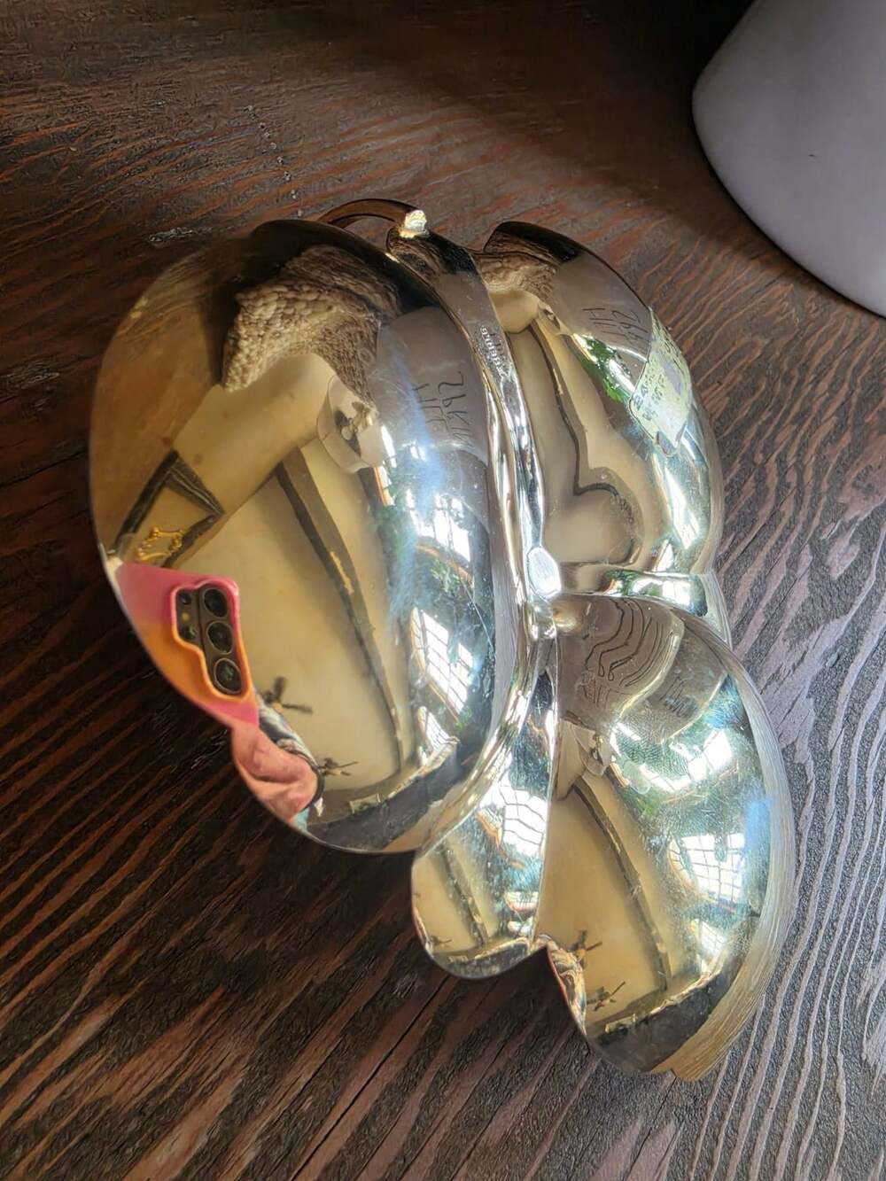 Wmf Eberle 24-K Gold Plated Three Compartment Serving Dish